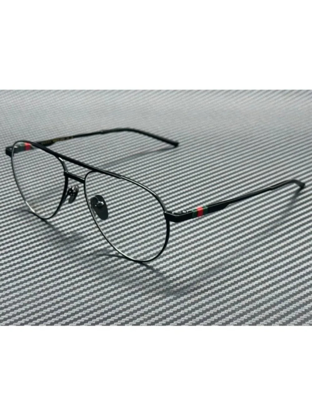 New Gucci Men Black Eyeglasses 56-15-145